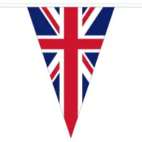 Boland PE vlaggenlijn Union Jack (Rood, blauw &amp; wit)