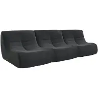 Sweeek Fauteuils boucléstof Sokol 1 zitplaats (set van 3) Zwart