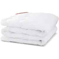 Super Merchant Premium gewatteerde draad matrasbeschermer/topper 160x200cm wit