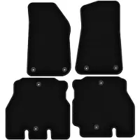 Super Merchant zwarte velours vloermatten voor: Jeep Wrangler JL 5-deurs (2018-2023)