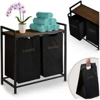 Super Merchant Wasmand met twee compartimenten op een frame 80 l
