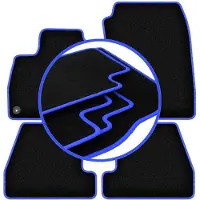 Super Merchant -BLUE automatten voor: Ford Focus MK3 hatchback, sedan, stationwagen (2010-2018)