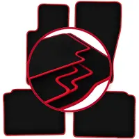 Super Merchant -RED automatten voor: Jeep Grand Cherokee III WK off-road (2005-2010)