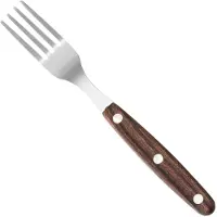 Super Merchant steakvorken - roestvrij staal met ABS-handgreep - 20 cm - bruin - 6 stuks - tafelbestek