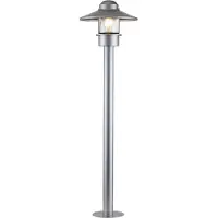 Elstead Lighting Elstead Klampenborg buitenstaande lamp, E27, 102 cm, zilver, IP44