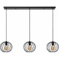 Lucide DANZA - Hanglamp - 3xE27 - Zwart