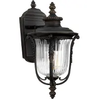 ELSTEAD Wandlamp buiten Luverne, dimbaar, brons / oud-messing, metaal, Antiek, Wandlamp buiten