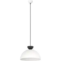 Emibig Hanglamp Lunaro, dimbaar, wit / opaal, Woon-/ Eetkamer, metaal, Modern, hanglamp