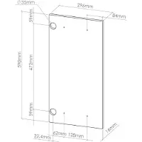 Vicco R-Line Keukenfront – 29.6 x 59 cm meubelfront voor de hangkast Zwart hoogglans