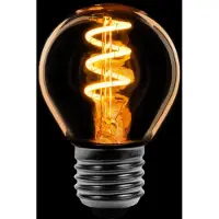 Expo Led Spiraal Kogel E27 4W dimtone 2700k - 2200k goud 160L