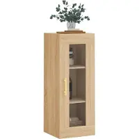 vidaXL Bovenkast 34,5x34x90 cm sonoma eikenkleurig