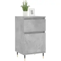 vidaXL Dressoir 40x35x70 cm bewerkt hout betongrijs