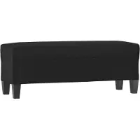 vidaXL Bankje 100x35x41 cm kunstleer zwart