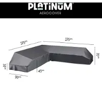 AeroCover Loungesethoes platform 275x275x90xH30/45/70cm