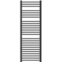 LuxeBath Elektrische badkamerradiator met verwarmingselement 900W 500x1500 mm antraciet recht met zijaansluiting & thermostaat Digitaal display