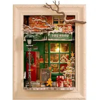 Rolife Miniatur-Diorama – DIY – Santa's Toy Shop DP006 – 122 De - - One Size - Kreatives Spielset