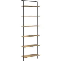 vidaXL Boekenplank 6-laags 60 x 24 x 203 cm Bewerkt hout Artisan Eiken