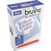 Tombow Brush Sign Pen Set - 4 donkere kleuren met lettergids