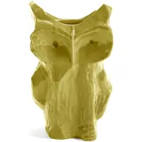 Serax Vaas Owl L After Midnight Yellow 19,5 x 19,5 x 30 cm