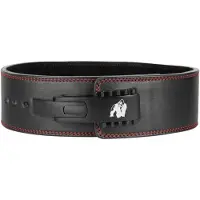 Gorilla wear Halterriem - 4 Inch Premium Leather Lever Belt - Zwart - L/XL
