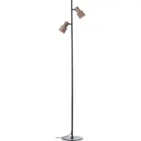 Brilliant Cadiz - Vloerlamp - LED 2xGU10 Excl. - Brons - Zwart