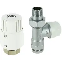 Bonfix Thermostaat radiatorventiel + adaptor recht