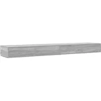 vidaXL Bedlades Grijs Sonoma 180 x 36,5 x 16,5 cm Bewerkt hout