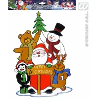 Widmann Raamsticker kerstfeest 40cm