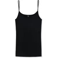 Schiesser Spaghettitop - zwart - Luxury - Dames Onderhemd