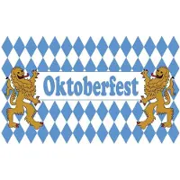 Espa Oktoberfest vlag (blauw en wit)