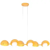 Emibig Hanglamp BOOM, oranje-wit, 6xG9x15W, metaal, afmetingen: 120x88x32cm, IP20,