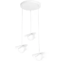 Emibig Hanglamp RITUAL, wit, 3xG9x15W, metaal, afmetingen: 120x40x40cm, IP20,