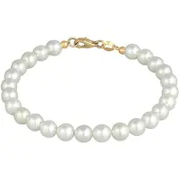 Elli - Armband - Dames Klassiek met Schelpkern Parels in 925 Sterling Zilver - Dames