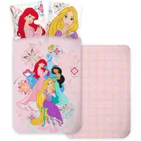 Disney Disneyprinsessen Peuterdekbedovertrek Bloem- 100 x 135 cm - Katoen