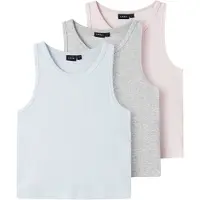 LMTD Top lichtblauw / lichtgrijs / pastelroze
