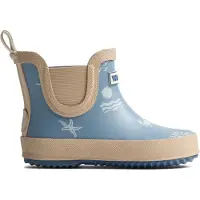 Wheat Regenlaarzen 'Beta' beige / blauw