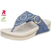 Rieker V1465 Teenslippers | Maat 39 Dames Blauw