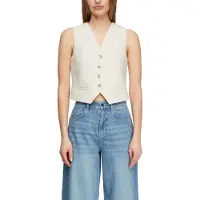 Comma Gilet crème