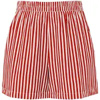 Pieces Broek 'PCJolly' rood / wit