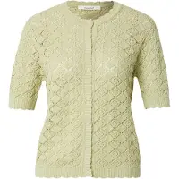 SELECTED WOMEN Gebreid vest 'SLFSOFIA' appel