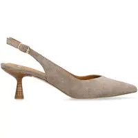 Manfield Taupe suède slingbacks | Maat 41