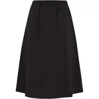 We fashion - Dames midi rok - Curve - Regular fit - Zwart - Katoen - Plus Size Maat: 46