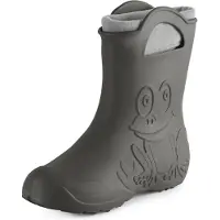 Ladeheid LA-CA-FrogWoWinter Dames Regenlaarzen - Rubber - met Binnenschoen - EVA - Wasbare Binnenschoen - Carbone - 38/39