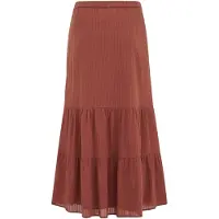 We fashion - Dames maxi rok - Curve - Regular fit - Terra Cotta - Katoen - Plus Size Maat: 44