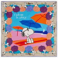 Codello Doek 'J’ADORE LA PLAGE' blauw