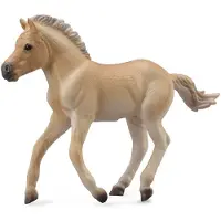 Collecta Paarden: Fjord Veulen 9 Cm Lichtbruin
