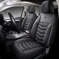 Auto Interieur Meester Autostoelhoezen voor Ford Mustang 7 | Complete set | AID405 | Zwart kunstleer