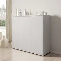 Meubella - Amber 2 - Schoenenkast - Lichtgrijs - 109x35x99 cm