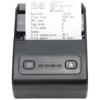 INF 58mm Thermische Bonprinter USB + Bluetooth - Draagbare POS-afdrukoplossing Black