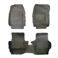 Happiq Auto Vloermatten – Voor 5-zits voertuigen 2009-2019 – Interieurdecoratie / Accessoires – Kunstmatig PU Leder, Zwart